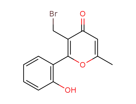 3-(Bromomethyl)-2-(2-hydroxyphenyl)-6-methyl-4H-pyran-4-one