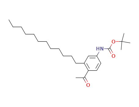(4-Acetyl-3-dodecyl-phenyl)-carbamic acid tert-butyl ester