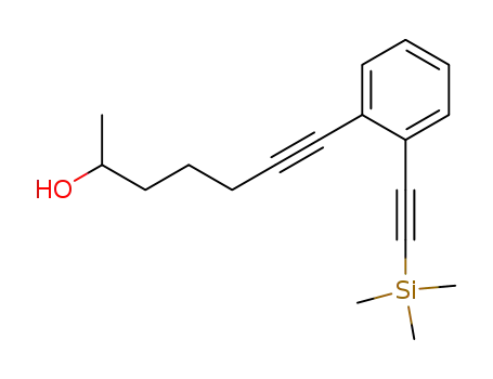 7-(2-Trimethylsilanylethynyl-phenyl)-hept-6-yn-2-ol