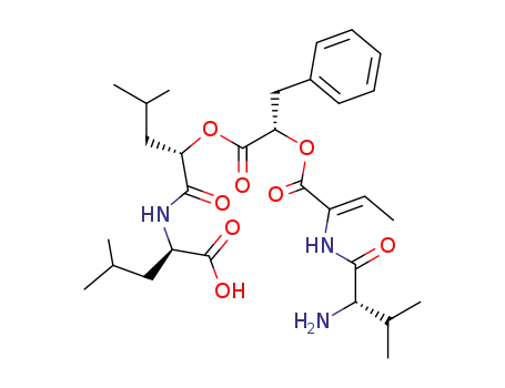(R)-2-((S)-2-{(S)-2-[(Z)-2-((S)-2-Amino-3-methyl-butyrylamino)-but-2-enoyloxy]-3-phenyl-propionyloxy}-4-methyl-pentanoylamino)-4-methyl-pentanoic acid