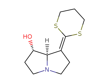 5(R)-1-aza-4-(1,3-dithian-2-ylidene)-6(S)-hydroxybicyclo<3.3.0>octane