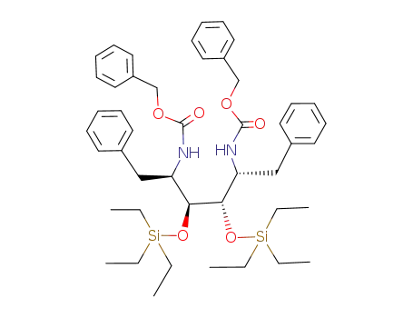 ((1R,2S,3S,4R)-1-Benzyl-4-benzyloxycarbonylamino-5-phenyl-2,3-bis-triethylsilanyloxy-pentyl)-carbamic acid benzyl ester