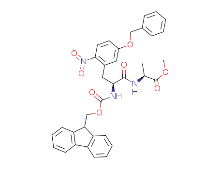 (S)-2-[(S)-3-(5-Benzyloxy-2-nitro-phenyl)-2-(9H-fluoren-9-ylmethoxycarbonylamino)-propionylamino]-propionic acid methyl ester