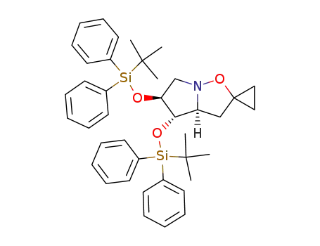 (3a'S,4'S,5'S)-4',5'-Bis<(tert-butyldiphenylsilyl)oxy>hexahydrospiro<cyclopropane-1,2'-pyrrolo<1,2-b>isoxazole>