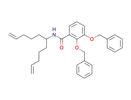 Molecular Structure of 159434-41-0 (2,3-Bis-benzyloxy-N-(1-pent-4-enyl-hex-5-enyl)-benzamide)