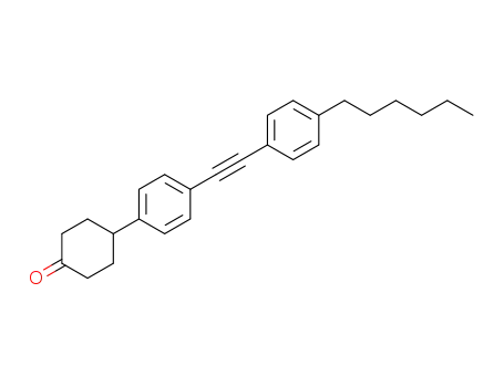 4-<4'-<(p-Hexylphenyl)ethynyl>phenyl>cyclohexanone