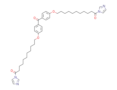 1-Imidazol-1-yl-11-{4-[4-(11-imidazol-1-yl-11-oxo-undecyloxy)-benzoyl]-phenoxy}-undecan-1-one