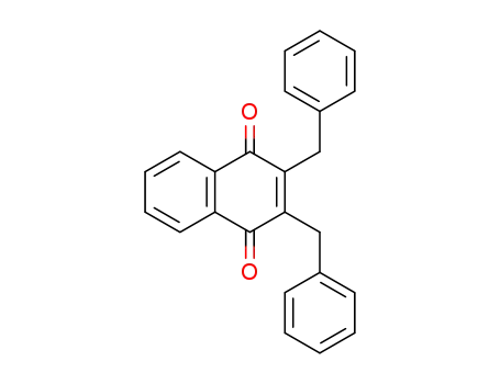 Molecular Structure of 52711-63-4 (2,3-dibenzylnaphthalene-1,4-dione)