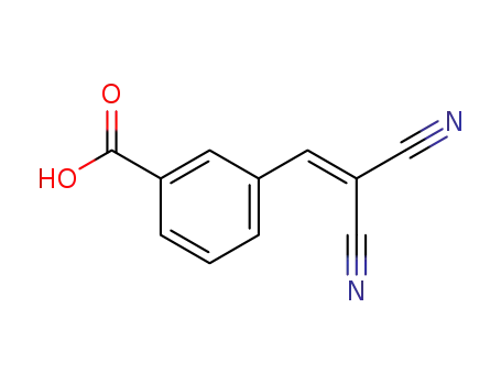 Molecular Structure of 61471-44-1 (Benzoic acid, 3-(2,2-dicyanoethenyl)-)