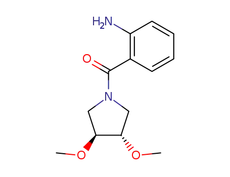 Molecular Structure of 1026367-80-5 ((2-Amino-phenyl)-((3S,4S)-3,4-dimethoxy-pyrrolidin-1-yl)-methanone)