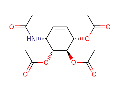 r-1-Acetamido-2-cyclohexen-c-4,t-5,c-6-triyltriacetat