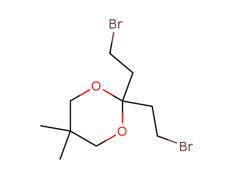 Molecular Structure of 187850-33-5 (2,2-bis(2-bromoethyl)-5,5-dimethyl-1,3-dioxane)