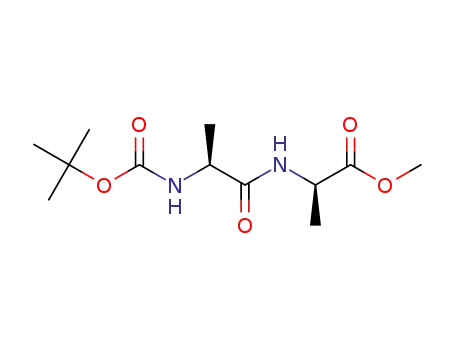 Molecular Structure of 71257-75-5 (D-Alanine, N-[(1,1-dimethylethoxy)carbonyl]-L-alanyl-, methyl ester)