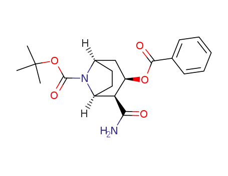 (1S,2S,3R,5R)-3-Benzoyloxy-2-carbamoyl-8-aza-bicyclo[3.2.1]octane-8-carboxylic acid tert-butyl ester