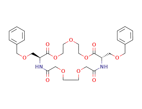 (9S,20S)-9,20-Bis-benzyloxymethyl-1,4,7,13,16-pentaoxa-10,19-diaza-cyclohenicosane-8,11,18,21-tetraone