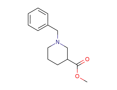 Molecular Structure of 50585-91-6 (METHYL 1-BENZYL-PIPERIDINE-3-CARBOXYLATE)