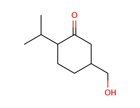 Molecular Structure of 721427-57-2 (Cyclohexanone, 5-(hydroxymethyl)-2-(1-methylethyl)- (9CI))
