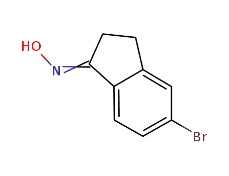 Molecular Structure of 185122-63-8 (5-BROMO-1-INDANONE OXIME)