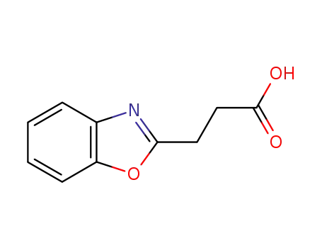 Molecular Structure of 78757-00-3 (3-(1,3-BENZOXAZOL-2-YL)PROPANOIC ACID)