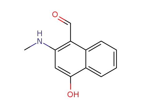 4-Hydroxy-2-methylamino-naphthalene-1-carbaldehyde