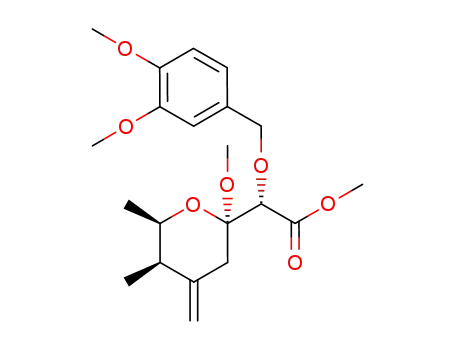 (S)-(3,4-Dimethoxy-benzyloxy)-((2R,5R,6R)-2-methoxy-5,6-dimethyl-4-methylene-tetrahydro-pyran-2-yl)-acetic acid methyl ester