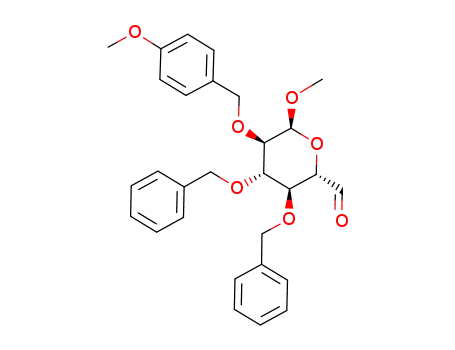 (2S,3S,4S,5R,6S)-3,4-Bis-benzyloxy-6-methoxy-5-(4-methoxy-benzyloxy)-tetrahydro-pyran-2-carbaldehyde