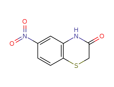 Molecular Structure of 21762-74-3 (6-Nitro-2H-benzo[b][1,4]thiazin-3(4H)-one)
