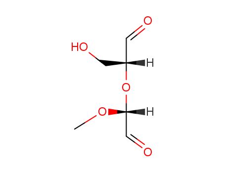 Propanal,3-hydroxy-2-[(1R)-1-methoxy-2-oxoethoxy]-, (2R)- cas  64952-14-3