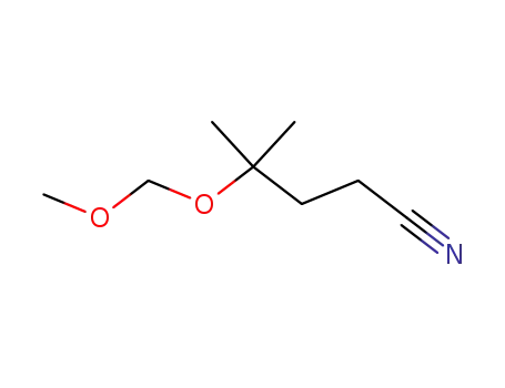 Molecular Structure of 139619-77-5 (Pentanenitrile, 4-(methoxymethoxy)-4-methyl-)