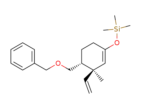 ((3S,4R)-4-Benzyloxymethyl-3-methyl-3-vinyl-cyclohex-1-enyloxy)-trimethyl-silane