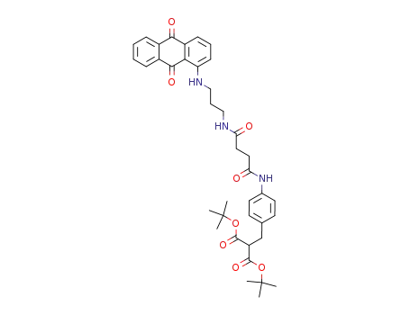 2-(4-{3-[3-(9,10-Dioxo-9,10-dihydro-anthracen-1-ylamino)-propylcarbamoyl]-propionylamino}-benzyl)-malonic acid di-tert-butyl ester