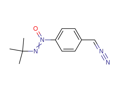 Molecular Structure of 242457-46-1 (<i>N</i>-<i>tert</i>-butyl-<i>N</i>'-(4-diazomethyl-phenyl)-diazene <i>N</i>'-oxide)