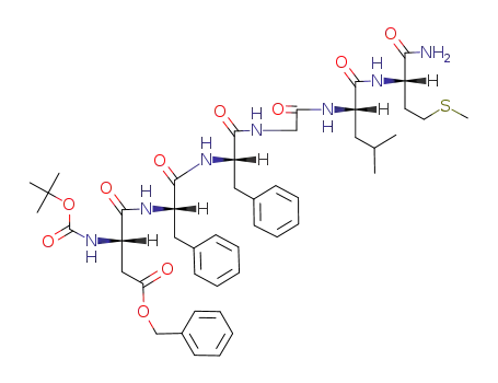Boc-Asp(OBzl)-Phe-Phe-Gly-Leu-Met-NH<sub>2</sub>