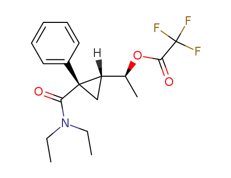Trifluoro-acetic acid (S)-1-((1R,2S)-2-diethylcarbamoyl-2-phenyl-cyclopropyl)-ethyl ester