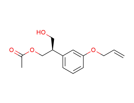 1,3-Propanediol, 2-[3-(2-propenyloxy)phenyl]-, monoacetate, (R)-