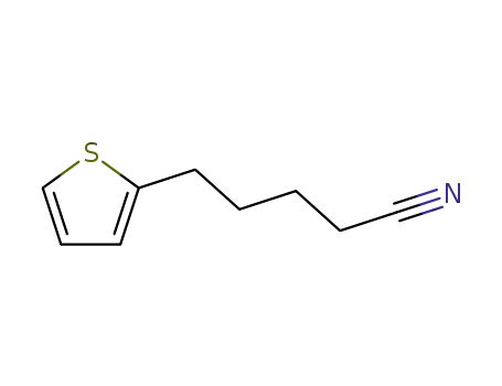 Molecular Structure of 26359-28-4 (5-(thiophen-2-yl)pentanenitrile)