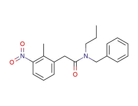 Molecular Structure of 172328-06-2 (E conformation of N-benzyl,N-n-propyl (2-methyl-3-nitrophenyl)acetamide)