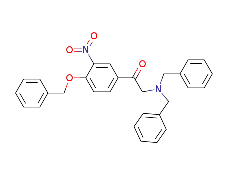 Molecular Structure of 173283-38-0 (ω-(dibenzylamino)-4-benzyloxy-3-nitroacetophenone)