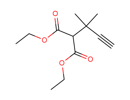 Propanedioicacid, 2-(1,1-dimethyl-2-propyn-1-yl)-, 1,3-diethyl ester cas  21079-27-6