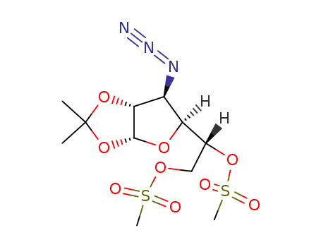3-azido-3-deoxy-1,2-O-isopropylidene-5,6-di-O-mesyl-α-D-glucofuranose