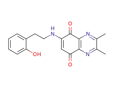 5,8-Quinoxalinedione, 6-[[2-(2-hydroxyphenyl)ethyl]amino]-2,3-dimethyl-