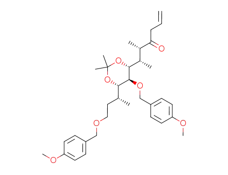 (5S,6S)-6-{(4R,5S,6S)-5-(4-Methoxy-benzyloxy)-6-[(R)-3-(4-methoxy-benzyloxy)-1-methyl-propyl]-2,2-dimethyl-[1,3]dioxan-4-yl}-5-methyl-hept-1-en-4-one