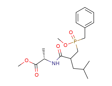 (S)-2-[2-(Benzyl-methoxy-phosphinoylmethyl)-4-methyl-pentanoylamino]-propionic acid methyl ester