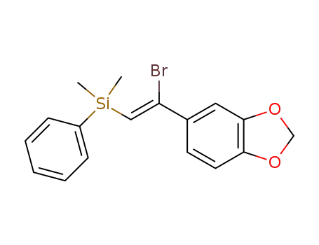 (Z)-5-<1-Bromo-2-(dimethylphenylsilyl)ethenyl>-1,3-benzodioxole