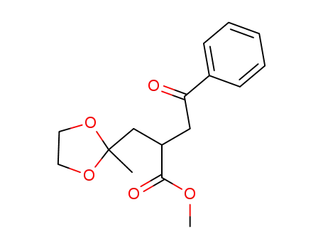 methyl 4-oxo-2-(2-oxo-2-phenylethyl)pentanoate ethylene ketal