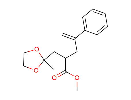 methyl 4-oxo-2-(2-phenyl-2-propenyl)pentanoate ethylene ketal