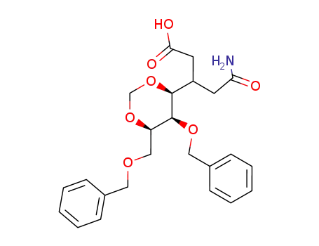 3-((4S,5R,6R)-5-Benzyloxy-6-benzyloxymethyl-[1,3]dioxan-4-yl)-4-carbamoyl-butyric acid