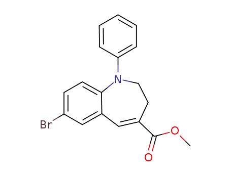methyl 7-bromo-1-phenyl-2,3-dihydro-1H-1-benzazepine-4-carboxylate