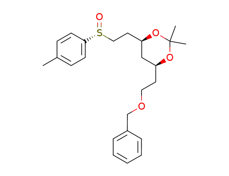 (4S,6S)-4-(2-Benzyloxy-ethyl)-2,2-dimethyl-6-[2-((R)-toluene-4-sulfinyl)-ethyl]-[1,3]dioxane
