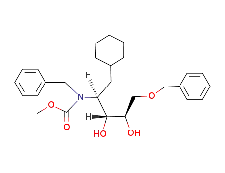 (2R,3R,4S)-4-(N-Benzyl-N-methoxycarbonyl)amino-1-benzyloxy-5-cyclohexylpentane-2,3-diol